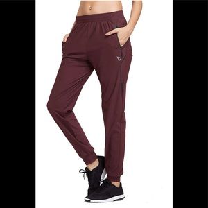 Baleaf Women's Burgundy Jogger Pants rain pants